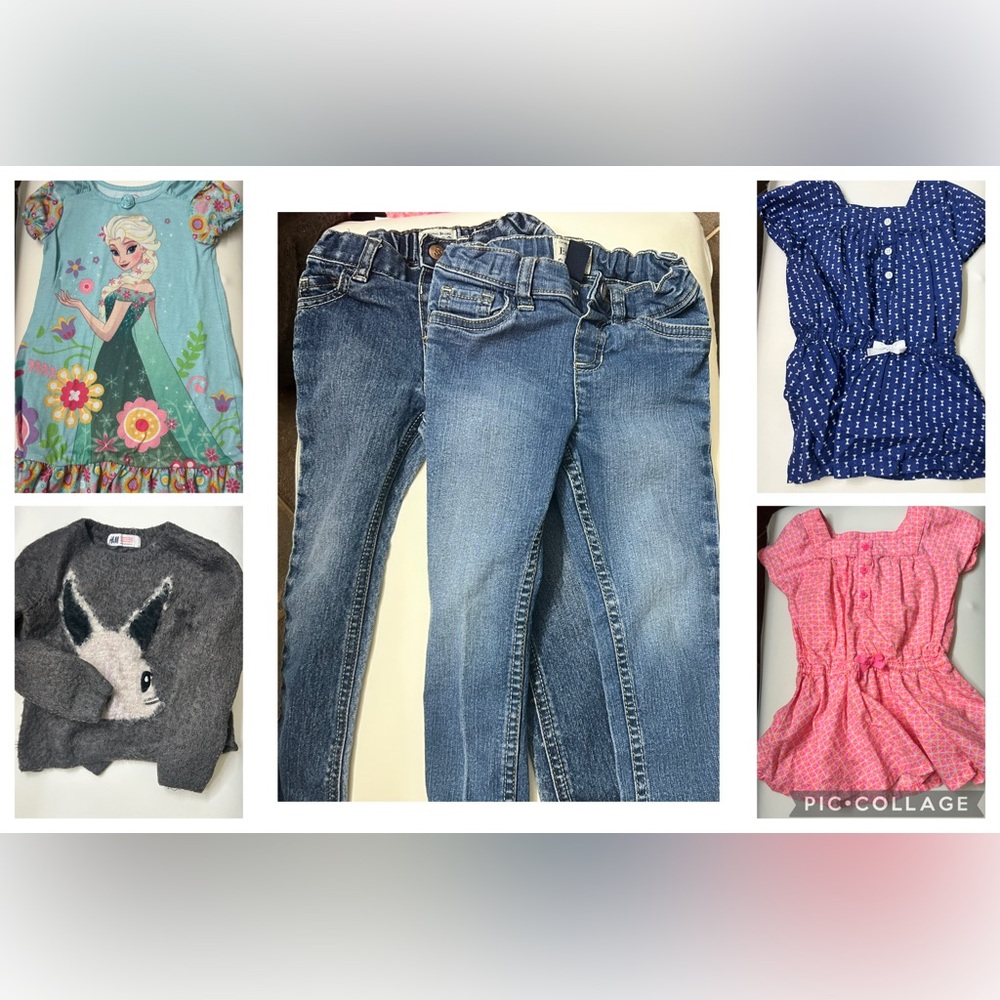 Bundle & save Girls size 3T Kids Clothing Bundle with Jeans and Tops - Picture 2 of 2
